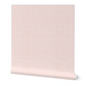 Small Scale White Watercolor Grid on Soft Pink