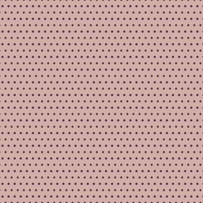 Small Plum Dots on Mauve