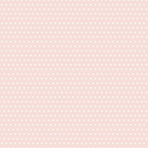 Small White Polka Dots on Soft Pink