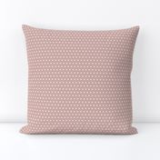 White Polka Dots On Mauve