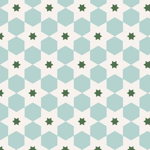Marrakech Tile No 2 | Green + Blue 