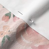 Soft Watercolor Floral on Soft Pink
