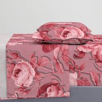 Belles Fleurs ~  Jolie Rayure ~  Rhoda Faux Linen Luxe  