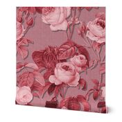 Belles Fleurs ~  Jolie Rayure ~  Rhoda Faux Linen Luxe  