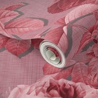 Belles Fleurs ~  Jolie Rayure ~  Rhoda Faux Linen Luxe  