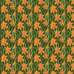 day lily on green 4x4