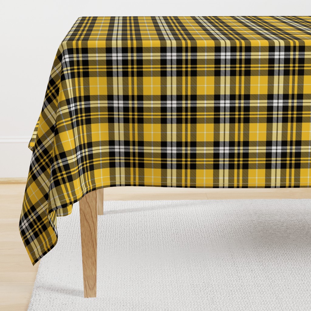 fall plaid - mustard, black, white 