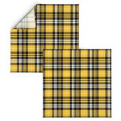 fall plaid - mustard, black, white 