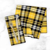 fall plaid - mustard, black, white 