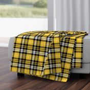 fall plaid - mustard, black, white 