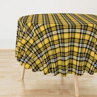 fall plaid - mustard, black, white 