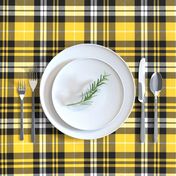 fall plaid - mustard, black, white 