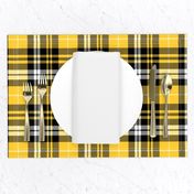 fall plaid - mustard, black, white 