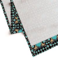 Native American Silver Frame on Turquoise