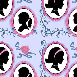 Mother And Daughter Storybook Silhouettes