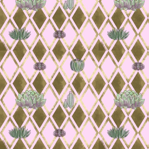 Diamond Succulents - Pink