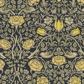 Medium Yellow Tudor Roses Slate