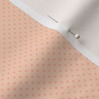 Peach polka dots for snail mail