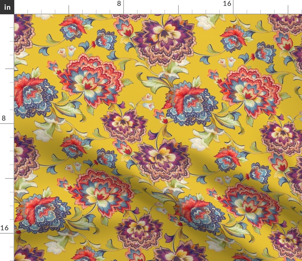  Chintz mustard150