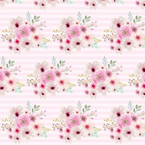 Pink & Blush Floral Stripe