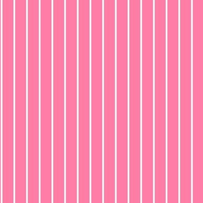 Pink with white pinstripes