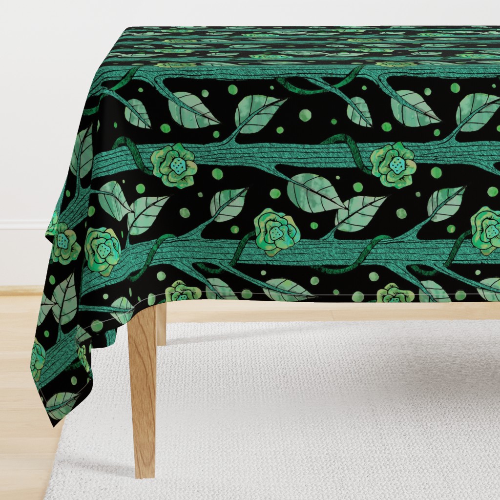 floral emerald forest