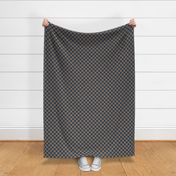 JP15 - Large - Checkerboard of One Inch Squares in Steel Blue and Tan