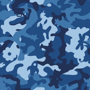 Awesome Camouflage Blue 