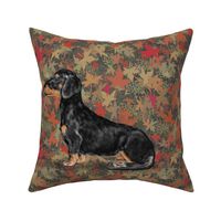 Black and Tan Dachshund for Pillow