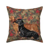 Two Dachshunds for Pillow