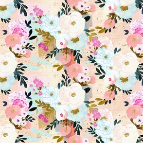 florence painterly floral - M