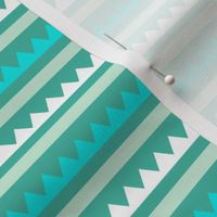 Teal Zig-Zag Stripes