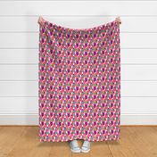 Ladies of color lg.  wavy plaid  ladybugs/ladybirds mint - periwinkle- purple - orange -pink kids dress/ totes/ purse nursery bedding  