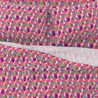 Ladies of color lg.  wavy plaid  ladybugs/ladybirds mint - periwinkle- purple - orange -pink kids dress/ totes/ purse nursery bedding  