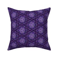 snowflake hexagons #2 - purple satin  - ELH