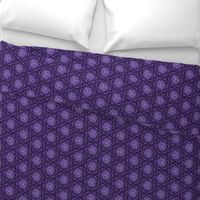 snowflake hexagons #2 - purple satin  - ELH