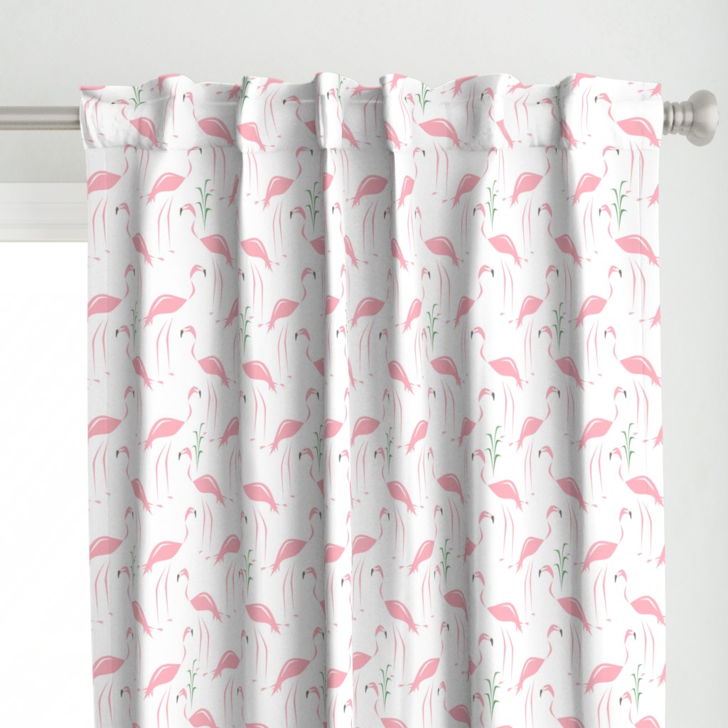 Retro Flamingos & Tully Grass