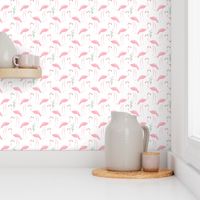 Retro Flamingos & Tully Grass