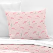 Retro Flamingos & Tully Grass