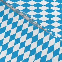 Oktoberfest Bavarian Blue and White Small Diagonal Diamond Pattern