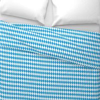 Oktoberfest Bavarian Blue and White Small Diagonal Diamond Pattern