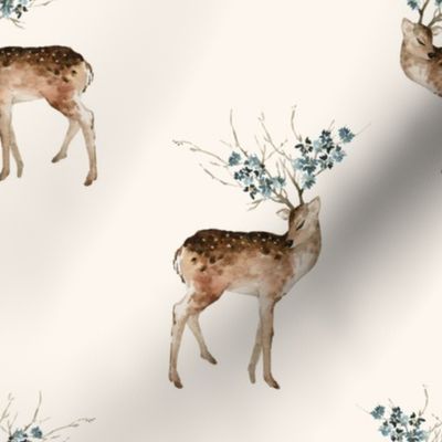 8" Woodland Fairytale Deer - Ivory