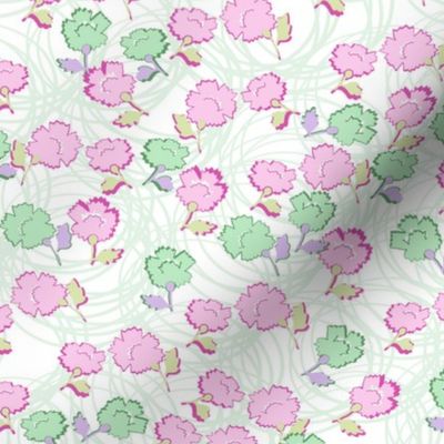 Dizzy Lizzy Floral in celadon