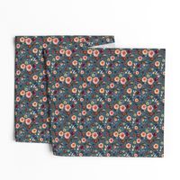 4" Boone Fall Florals - Blue