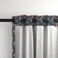 4" Boone Fall Florals - Blue