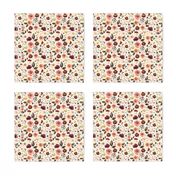 4" Boone Fall Florals - Ivory