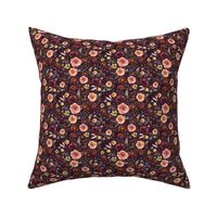 4" Boone Fall Florals - Deep Purple