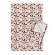 4" Boone Fall Florals - White