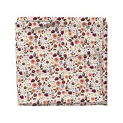 8" Boone Fall Florals - White