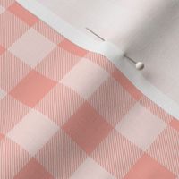 3/4" Peach Buffalo Plaid Check